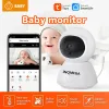 Moniteurs inqmega 1080p hd tuya bébé moniteur wifi téléphone caméra bébé caméra smart life lice alex température pleury alarm alarm nouny caméra