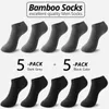 Мужские носки 10 пар бамбуковые волокно мужчины с короткой лодыжкой бизнес черный мужчина мейас летние дышащие туфли для одежды для одежды размером 38-44