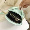 DrawString 2024 Crossbody Women Bag Lady Circular Messenger Fresh Flower Sweet Shoulder Girl England Famale Handväska för