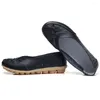 Sandalet Balıkçı Kadın Ayakkabıları For Lady Deri Ayak Bileği Gündelik Sıkıntı Yumuşak Temiz Topuklar Zapatos