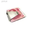 Money Clips Qoong Custom Lettering Rostfritt stål Money Clip Affärskort Kreditkort Kontantklämman Holder Dropshipping 240408