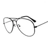 Солнцезащитные очки кадры классические очки мужчины женщины чистый линз металл