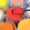 Liquides 9box / set orange nue acrylique poudre pointes de ongles extension décoration de nail art de pigment de sculpture pour conception de manucure de bricolage