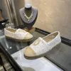 Empskin Espadrilles Cap Toe 100% настоящие кожаные дизайнеры Женщины Canvas Espadrilles Flats Luxury Trode Roafer