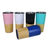 Partihandel Eco Friendly Double Walled Vacuum Isolated Cool 20 Oz Bamboo Wine Tumbler