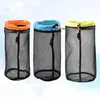 Laundry Bags 3 Pcs Compression Sack Sleeping Bag Dirty Clothes Pouch Storage Quilt Mesh Drawstring Travel Organizer