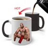 マグカップ男性と女性カップ色のカップルマグカップ面白い水温センシンググラデーションコーヒー朝食茶セラミックカップ