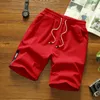 Herrenshorts für Sommer Casual Capris Trendy locker sitzend Sporteis Seiden Schnell trocknende Strandhosen zugeschnitten