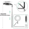 屋内植物のためのライトフルスペクトル導入高さ調整可能な調整可能な成長ランプフラワーハローリング植物成長光