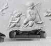 2020 New Custom Wallpaper 3D Embossed Little Angel Flying Pigeon TV Background Living Room Bedroom Wall Papers Home Decor Murals6605483