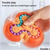 Decompression Toy Magic Bean Rotating Cube Finger Fidget Puzzle Handheld Spinner Anxiety Relief Ball Game Sensory Toys Easter Basket S Dhwkp