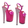 Dance Shoes Model Shows Wome Fashion 20CM/8inches PU Upper Platform Sexy High Heels Sandals Pole 343