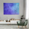 Wandteppiche Blau Purple Aquarell Design Wandteablebende Dekoration Zubehör Wand Wandmalerei