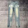 Lila Marke Modetrend Kusbi Designer Ksubi Herren Skinny Jeans 2024 Denim Pant Destressed Ripped Biker Black Jean Slim Fit Jeans 5458