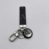 Designer Lvity Keychains Luxus braune Lanyards für Schlüssel mit geprägter Stempel Damenbeutel Lanyards Charme Schlüsselbund Edelstahl und synthetisches Leder