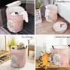 Laundry Bags Christmas Pink Santa Claus Snowflake Candy Dirty Basket Foldable Home Organizer Clothing Kids Toy Storage