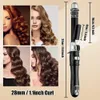 25/28/32 mm Cerramic Barrel Coiffures Curlers Automatic Rotating Curling Fer for Hair Fern Curling Wands Waver Hair Styling Appliances 240327