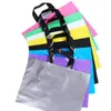 Gift Wrap 10pcs High Quality Solid Color PE Bags Plastic Shopping Clothing Package Party Supply 25x20cm 35x25cm Handle