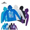 Suits Sbart Rash Guard Top Tshirt Long Sleeve Women Boy Lycra Triathlon Tops Beach Water Sport Surfing Diving Suit Front Zip Hood