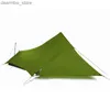 テントとシェルター炎のクリードXunshang Ultralight Camping Tent 20d Nylon両側シリコンシェルターTARP 1人3シーズンレインフライテントTARP L48