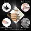 Kits ROSALIND 6PCS Gel Polish Set Semi Permanent Esmaltes Multi Colors Glitter Varnish Hybrid Top Base Coat Nail Gel Kit Nail Art