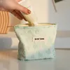 Kosmetiska väskor tjejväska liten grön kärlek bärbar mini sanitär servett lagring pendlare mynt handväska läppstift kuvert