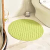 Tapis de bain MATIQUES MATIQUE ROUND MATE DE DOUCHE ANTI-SLIP avec massage des trou de vidange au milieu pour étage de salle de bain