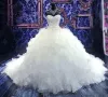 Sukienki 2020 nowe seksowne suknie balowe sukienki ślubne kochanie z koronkowymi aplikacjami koraliki bez rękawów