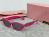 Luksusowe okulary przeciwsłoneczne Ramka dla kobiet projektantki Cat Eye Women Sunglasss for Travel Beach Okulary dla mężczyzn