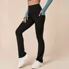 Leggings féminins hauts de la taille élastique sac décontracté sac mobile coulant yoga de fitness