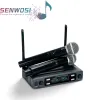 Microfoni a 2 canali Microfono portatile wireless professionale per karaoke che incontra l'elettronica portatile KTV