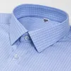 Chemises décontractées pour hommes Mentes Classic Business Mulberry Silk Easy Care Easy Sheve Short Formel Dress Shirt Standard Fit Workwear masculin