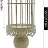 Bougeoirs 11,8 pouces Retro Spolder Shabby Decorative Birdcage Vintage Metal Candlestick pour la fête de la fête de mariage