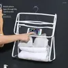 Storage Bags Bathroom Waterproof PVC Hanging Bag Large Capacity Transparent Wall-mounted Underwear Towel Toiletry Kit Travel Makeup WashBag