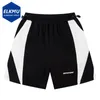 Heren shorts 2024 zomer losse wide been kleurblok patchwork zwart witte streetwear hiphop oversized