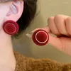 Boucles d'oreilles étalon qui affluent géométrique pour les femmes