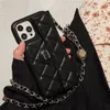 İPhone 15 Pro Maks Kılıfları için Kadınlar Crossbody Deri Telefon Kılıfı Moda Tasarımcısı iPhone Case iPhone14 Pro Max 13 12 14 Artı Cüzdan Kart Tutucu Kılıfları Kapak