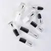 Bottles 12pcs 3ML15ML Empty Nail Polish Glass Bottle Clear Portable Gel Container Refilled Storage Box Square Round Makeup Tube Brush