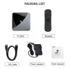 Box A95X F3 에어 스마트 TV 박스 안드로이드 9.0 AMLOGIC S905X3 RGB LIGHT 4GB 64GB BT WIFI 4K 미디어 플레이어 Google 플레이어 YouTube Set Top Box