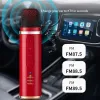 Micrófonos auto portátil mini bluetooth jugador de micrófono karaoke cancion grabación equipos de transmisión en vivo fm autos inalámbrico micrófono