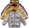 2018 Kinder Winterjacke für Kinder Girl Silber Gold Jungen lässig Kapuze -Mantel Babykleidung Outwear Kids Parka Jacke Snowsuit8669827