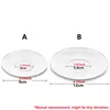 Tea Trays 1PC Heat Resistant Glass Saucer Plate Small Dish Mini Teacup Tray