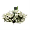 Decoratieve bloemen 12 stks/lot handwerk kunstmatige meeldraden suiker trouwfeest decoratie diy krans geschenkdoos plakboeking nep