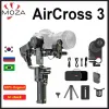 Gimbal Moza Aircross 3 3xis Handheld estabilizador de cardan 7 lb Suporte de câmera corporal de carga útil de 7 lb compatível com vários dispositivos