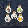 Japanisch temperamentvolle Emaille Pin süße Anime -Filme Spiele Harte Emaille Pins sammeln Metall Cartoon Brosche Rucksack Hat Bag Collar Revers Lampel Abzeichen