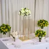 40 cm /120 cm) Guldbröllopsblommor Vaskolonn Metallblomma för bröllopsfest mittstycke blommor för evenemangsfest.
