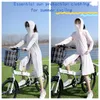 Abbigliamento motociclistico Bike elettrico da donna in bici da sole Abbigliamento per protezione solare Lunga estate UV tessuto di seta di ghiaccio resistente