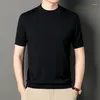 Men's Sweaters Men Worsted Wool Pullovers 2024 Autumn Winter Man Short Sleeve Can Be Machine Washed Pure Tshirt