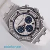 Highend AP Wrist Watch Epic 26231 Royal Oak Panda Face Womens Fine Steel Diamond Watch Automatic Machinery Watch Swiss Watch Famous Luxury Watch