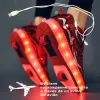 Sneakers 2021 Nieuwe 2740 USB -oplaadkinderen sneakers met 2 wielen Girls Boys LED -schoenen Kinderen Sneakers met wielen Roller Skate schoenen